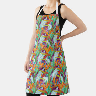 Strelitzia Pattern Apron
