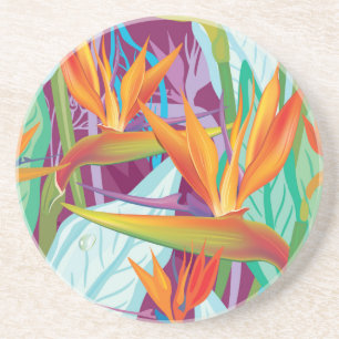Strelitzia Pattern Coaster
