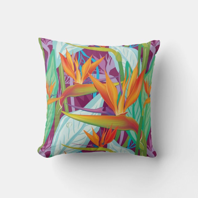 Strelitzia Pattern Cushion (Front)