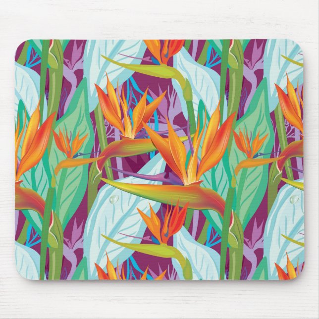 Strelitzia Pattern Mouse Mat (Front)