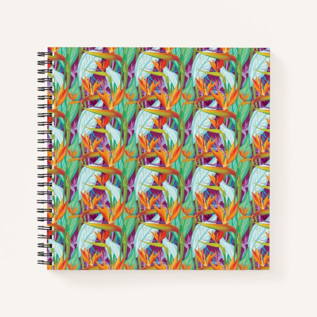 Strelitzia Pattern Notebook (Front)