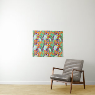 Strelitzia Pattern Tapestry