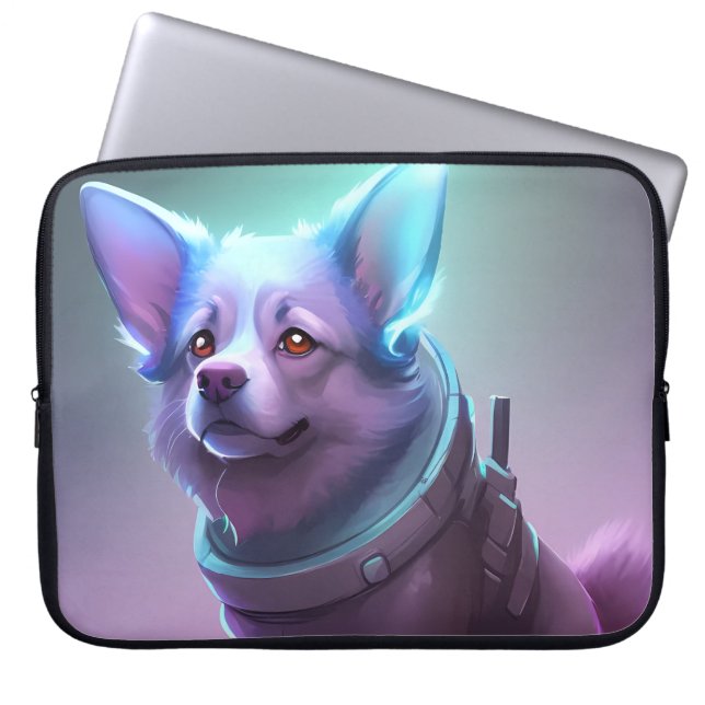 Strelka - the Soviet space dog Laptop Sleeve (Front)