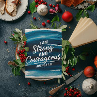 Strength and Courage in Christ Affirmation Card