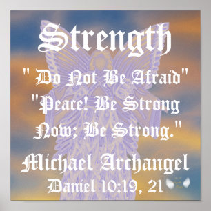 Strength And Peace Michael Archangel-Customise Poster
