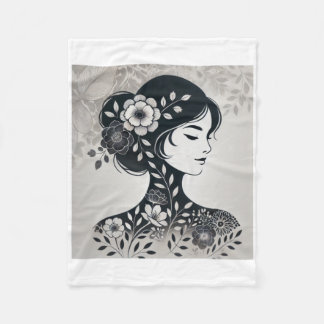 Strength Art Sticker  Fleece Blanket