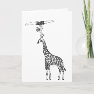 Strength & Balance on Giraffe - Card