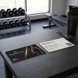 Strength Coach | Luxury Fitness Business Card