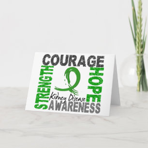 Strength Courage Hope Kidney Disease Card