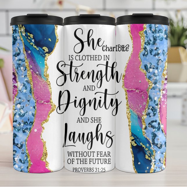 Strength Dignity Fearless Future Thermal Tumbler (Creator Uploaded)