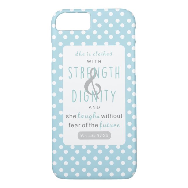 strength & dignity proverbs 31 christian woman Case-Mate iPhone case (Back)