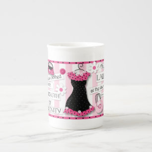"Strength & Dignity" Scripture China Cup