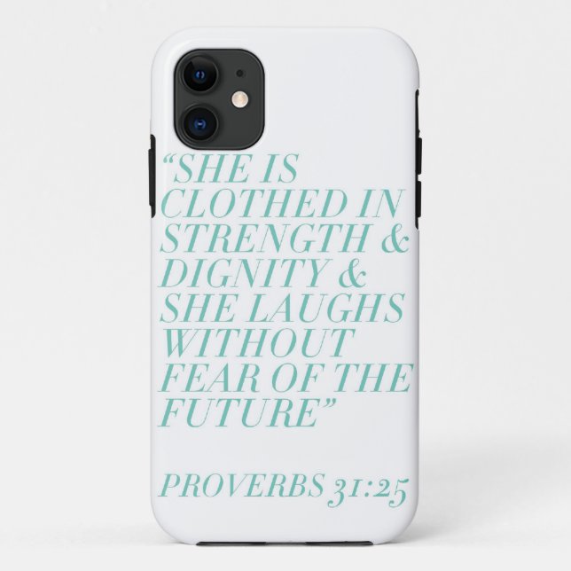 Strength & Dignity (White) Case-Mate iPhone Case (Back)