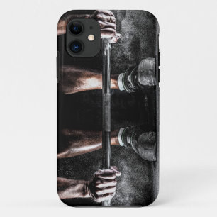 Strength Fitness Weightlifting Barbell Gym iPhone 11 Case