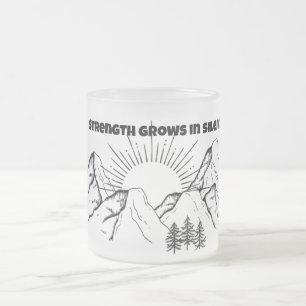 ☕ Strength Grows in Silence – Minimalist Mug