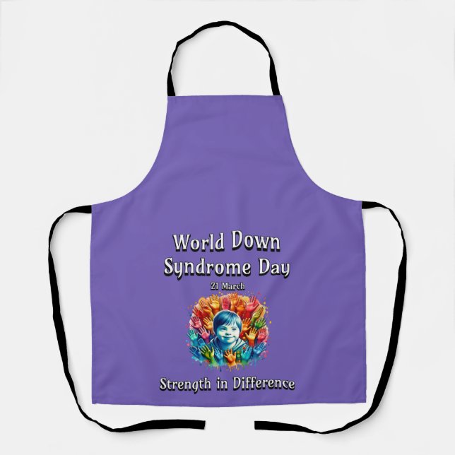 Strength in difference. World Down Syndrome Day. Apron (Front)