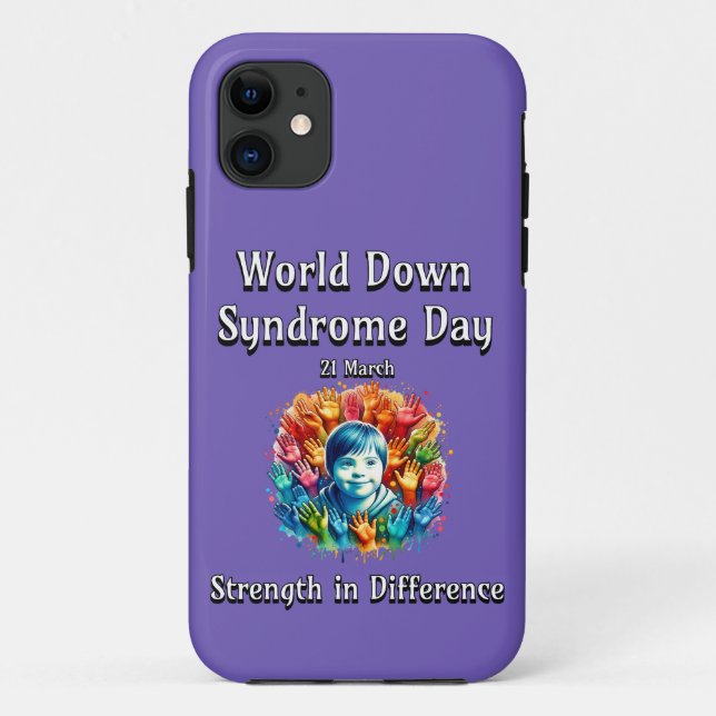 Strength in difference. World Down Syndrome Day. Case-Mate iPhone Case (Back)