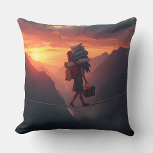 Strength in Motion: Divorce Journey Pillow