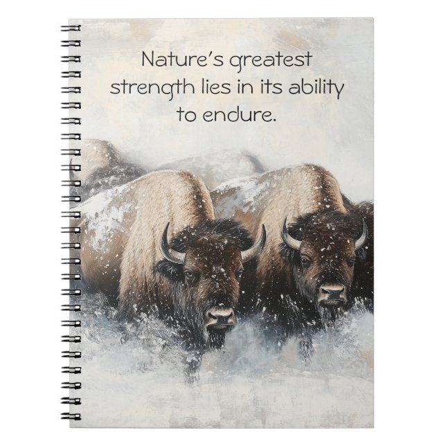 Strength in the Storm: Bison Notebook (Front)