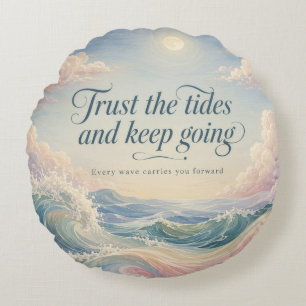 Strength in the Swell Round Cushion