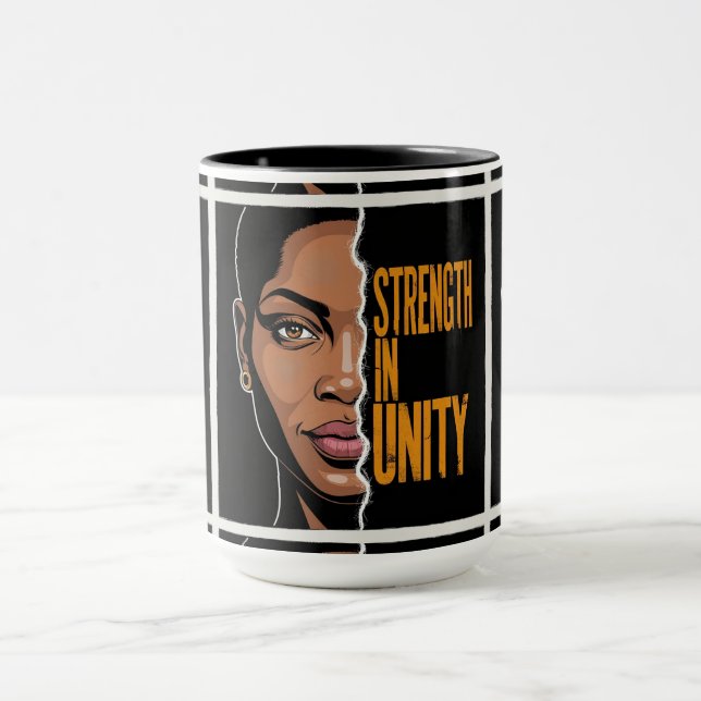 Strength in Unity - Empowering African Art Mug (Center)