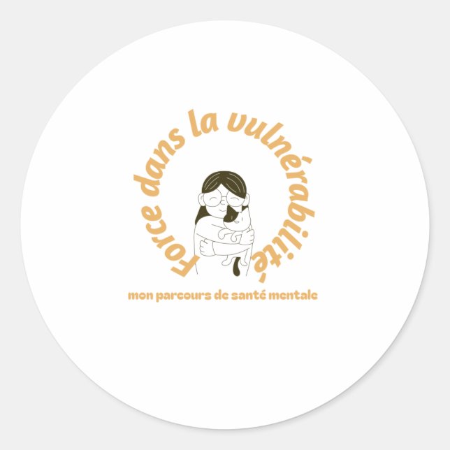 Strength In Vulnerability Sticker  (Front)