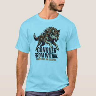 Strength Is Endurance Wolf T-Shirt – Conquer From
