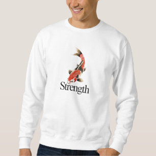 Strength Koi Design for Calm Confidence Sweatshirt