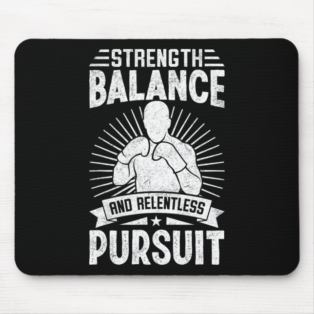 Strength Lance And Relentless Pursuit Karate Fight Mouse Mat (Front)