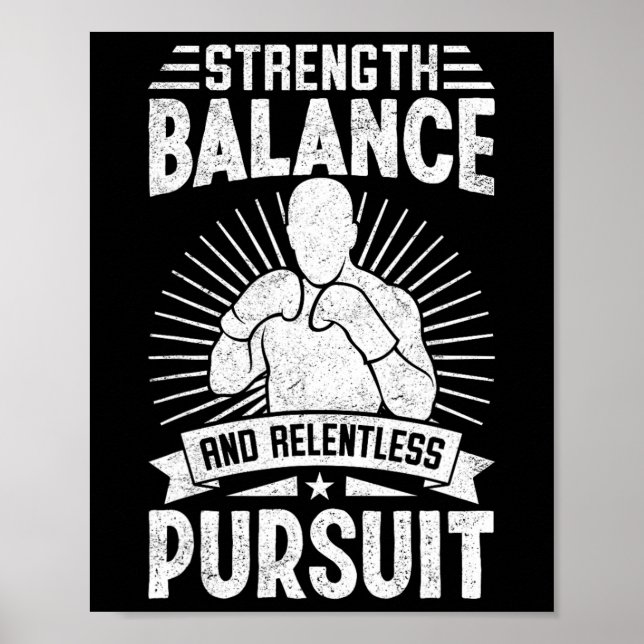 Strength Lance And Relentless Pursuit Karate Fight Poster (Front)