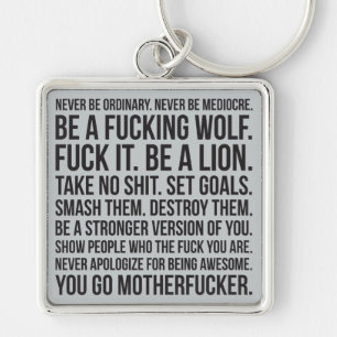 Strength Motivation - Never Be Ordinary Shirt Key Ring