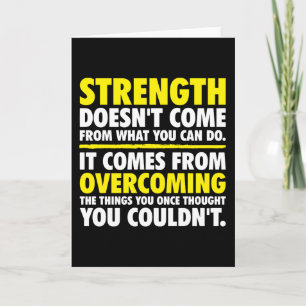 Strength - Motivational Card