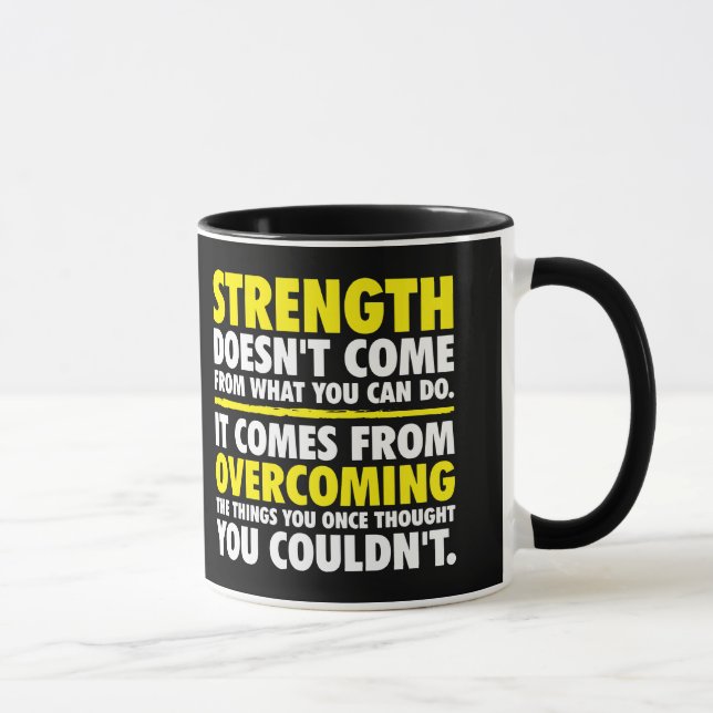 Strength - Motivational Mug (Right)