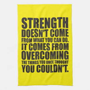 Strength - Motivational Words Tea Towel