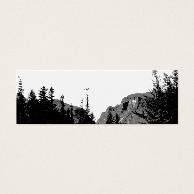 Strength/Mountain Scenery in B&W Bookmark (Front)