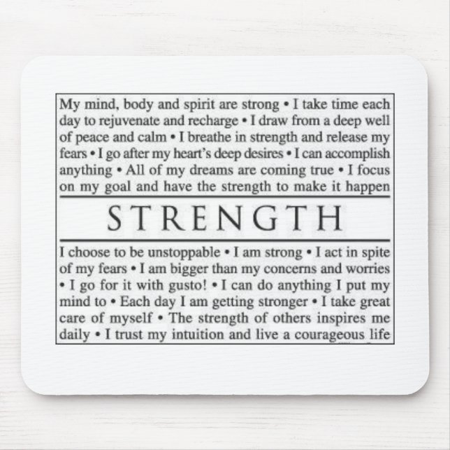 Strength Mouse Mat (Front)
