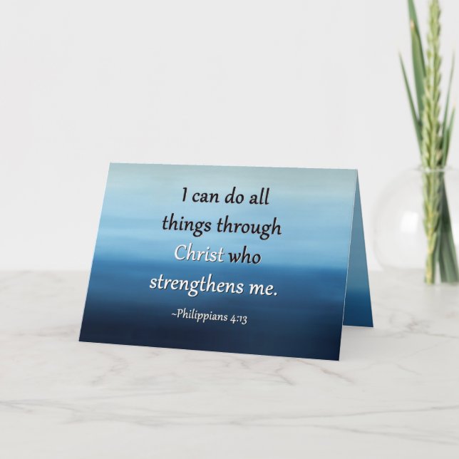 Strength of Christ Encouragement Card (Front)