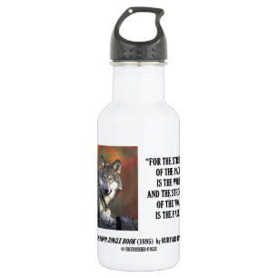 Strength Of The Pack Is The Wolf Kipling Quote 532 Ml Water Bottle