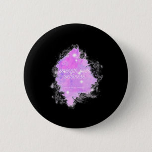 Strength Over Weakness Galaxy - Alopecia Areata Aw 6 Cm Round Badge