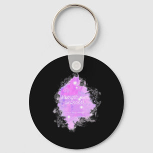 Strength Over Weakness Galaxy - Alopecia Areata Aw Key Ring