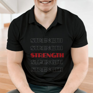 Strength repeated word design  T-Shirt