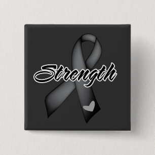 Strength - Skin Cancer 15 Cm Square Badge