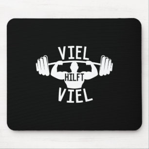 Strength Sports viel Hilft Viel' Saying Workout Fi Mouse Mat