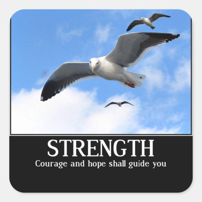 Strength_ Square Sticker (Front)