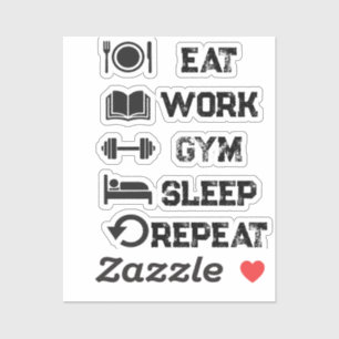 Strength Sticker Veins Iron Discipline