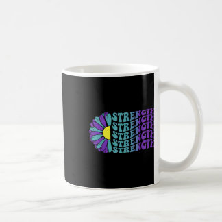Strength, Suicide Awareness Sunflower  Coffee Mug