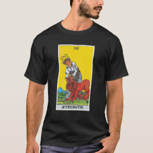 Strength Tarot Card Occult Beliefs Divination Magi T-Shirt