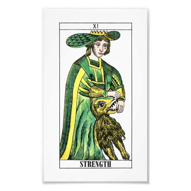 Strength Tarot Card Photo Print (Front)