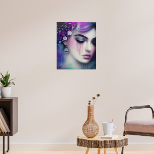 Strength Through Change AI Fantasy Digital Art Poster