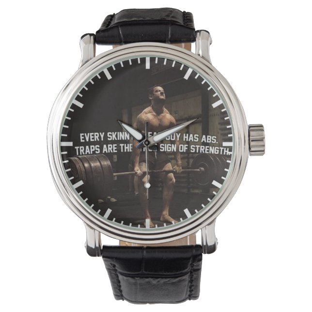 Strength Training Motivation - Traps - Workout Watch (Front)